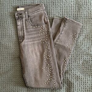 Levi’s Studded Mile High Super Skinny Jeans